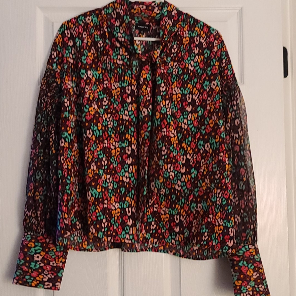 Who What Wear floral shirt